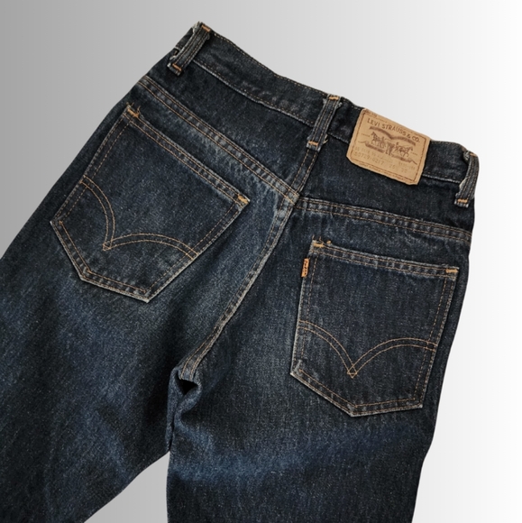 Vintage x 60s “made in Canada” Levi 50729-0217 Dark Blue Jean - Picture 3 of 11